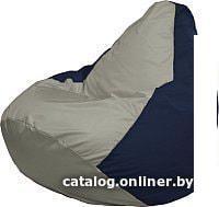 Кресло-мешок Flagman Груша Медиум Г1.1-347 (серый/темно-синий)