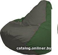 Кресло-мешок Flagman Груша Медиум Г1.1-361 (темно-серый/зеленый)