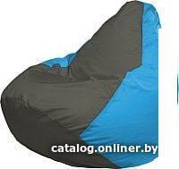 Кресло-мешок Flagman Груша Медиум Г1.1-359 (темно-серый/голубой)