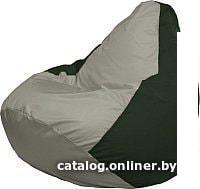 Кресло-мешок Flagman Груша Медиум Г1.1-349 (серый/темно-зеленый)