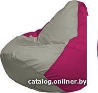 Кресло-мешок Flagman Груша Медиум Г1.1-353 (серый/фуксия)