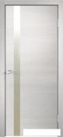 Межкомнатная дверь Velldoris Techno Z1 60x200 (дуб белый поперечный, зеркало матированное)
