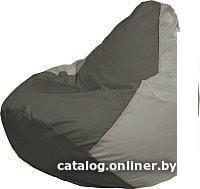 Кресло-мешок Flagman Груша Медиум Г1.1-366 (темно-серый/серый)