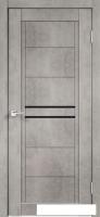 Межкомнатная дверь Velldoris Next 2 60x200 (муар светло-серый, лакобель черный)