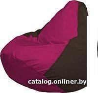 Кресло-мешок Flagman Груша Медиум Г1.1-372 (фуксия/коричневый)