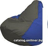 Кресло-мешок Flagman Груша Медиум Г1.1-367 (темно-серый/синий)
