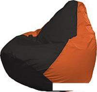 Кресло-мешок Flagman Груша Мини Г0.1-400 (чёрный/оранжевый)