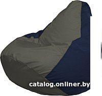 Кресло-мешок Flagman Груша Медиум Г1.1-369 (темно-серый/темно-синий)