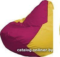 Кресло-мешок Flagman Груша Медиум Г1.1-386 (фуксия/желтый)