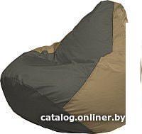 Кресло-мешок Flagman Груша Медиум Г1.1-368 (темно-серый/темно-бежевый)