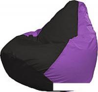 Кресло-мешок Flagman Груша Мини Г0.1-404 (чёрный/сиреневый)