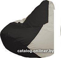 Кресло-мешок Flagman Груша Медиум Г1.1-392 (черный/белый)