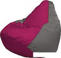 Кресло-мешок Flagman Груша Мини Г0.1-374 (фуксия/серый)