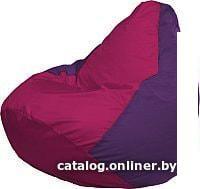 Кресло-мешок Flagman Груша Медиум Г1.1-380 (фуксия/фиолетовый)