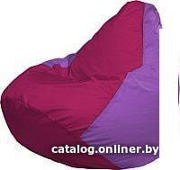 Кресло-мешок Flagman Груша Медиум Г1.1-376 (фуксия/сиреневый)