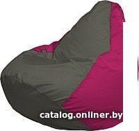 Кресло-мешок Flagman Груша Медиум Г1.1-371 (темно-серый/фуксия)