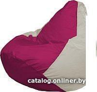 Кресло-мешок Flagman Груша Медиум Г1.1-382 (фуксия/белый)