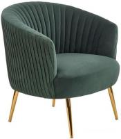 Интерьерное кресло Halmar Crown (темно-зеленый/золотой)