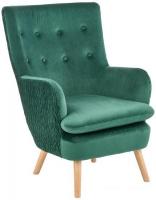 Интерьерное кресло Halmar Ravel (темно-зеленый/натуральный)