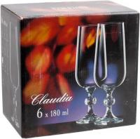 Набор бокалов для шампанского Bohemia Crystal Claudia 40149/180