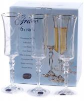 Набор бокалов для шампанского Bohemia Crystal Grace 40792/Q9165/190