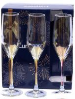 Набор бокалов для шампанского Luminarc Celeste. Golden chameleon P1636