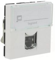Розетка телефонная Legrand Mosaic 78731 (белый)