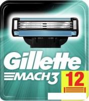 Сменные кассеты для бритья Gillette Mach3 (12 шт)