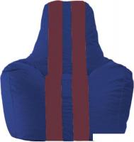 Кресло-мешок Flagman Спортинг С1.1-124 (синий/бирюзовый)