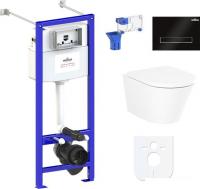 Унитаз Lavinia Boho Relfix Biore Rimless 7 в 1 87050190 (черное стекло)