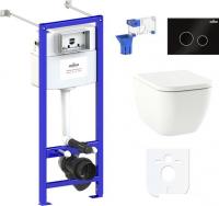 Унитаз Lavinia Boho Relfix One Rimless 7 в 1 87050168 (черное стекло)