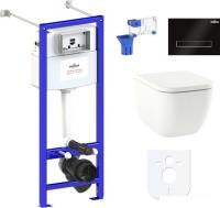 Унитаз Lavinia Boho Relfix One Compacto 7 в 1 87050154 (черное стекло)