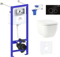 Унитаз Lavinia Boho Relfix One Compacto 7 в 1 87050152 (черный пластик)