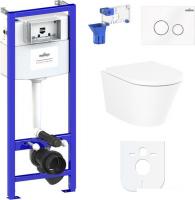 Унитаз Lavinia Boho Biore Compacto Rimless 7 в 1 87040095 (белое стекло)