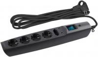 Сетевой фильтр ЭРА 5 розеток, 2 м, антрацит (SFU-5es-2m-B)