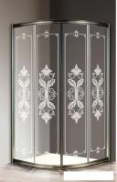 Душевой уголок Cezares Giubileo-R-2-100-Scorrevole-CP-Br