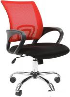 Кресло CHAIRMAN 696 Chrome (черный/красный)