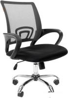 Кресло CHAIRMAN 696 Chrome (черный/серый)