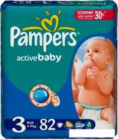 Подгузники Pampers Active Baby 3 Midi Jumbo Pack (82 шт)