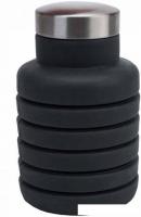 Бутылка Bradex силиконовая складная с крышкой темно-серая