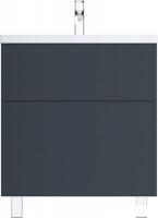 AM.PM Тумба под умывальник Gem 75 M90FSX07522GM32 (2 ящика, графит)