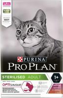 Сухой корм для кошек Pro Plan Sterilised Adult OptiSavour с уткой и печенью 3 кг