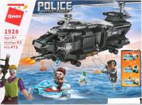 Конструктор Qman Police Battle Force 1928 Вертолет