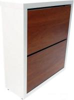 Тумба для обуви Элана 2.70 белый+яблоня локарно