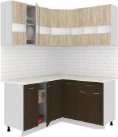Угловая кухня Кортекс-мебель Корнелия Экстра 1.5x1.5м (дуб сонома/венге/марсель)