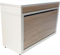 Тумба для обуви Элана 1к.80 белый+дуб сонома