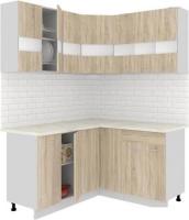 Угловая кухня Кортекс-мебель Корнелия Экстра 1.5x1.5м (дуб сонома/марсель)