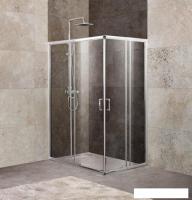 Душевой уголок BelBagno UNIQUE-AH-2-100/115-75/90-C-Cr (прозрачное стекло)