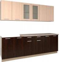 Кухня Интерлиния Мила 24 (дуб (молочный/дуб венге)