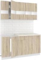 Кухня Кортекс-мебель Корнелия Экстра 1.5м (дуб сонома/марсель)